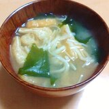 そうめんの「ふし」の味噌汁